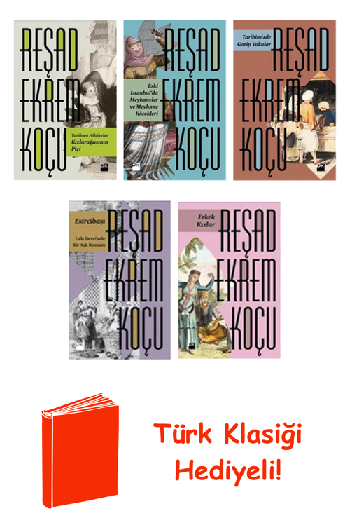 Reşad Ekrem Koçu 5 Kitap Seti + Türk Klasiği Hediye
