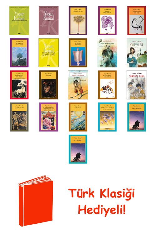 Yaşar Kemal 21 Kitap Seti + Türk Klasiği Hediye
