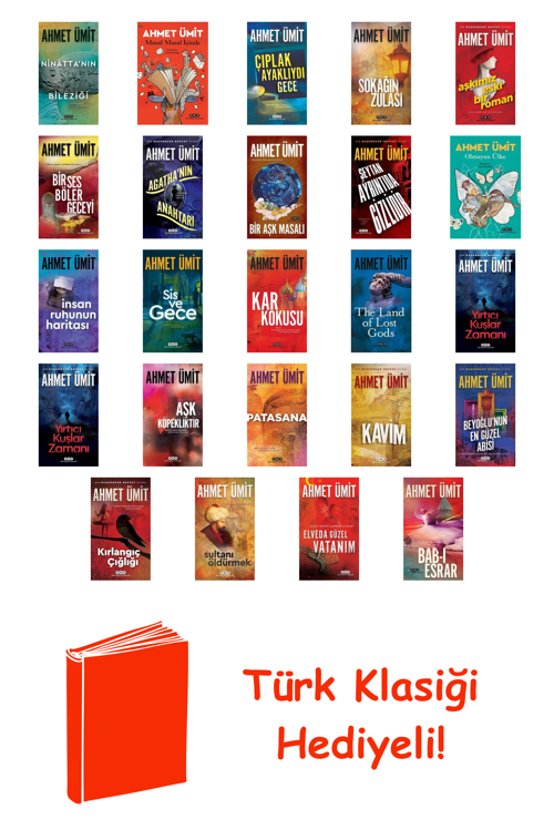 Ahmet Ümit 24 Kitap Seti + Türk Klasiği Hediye