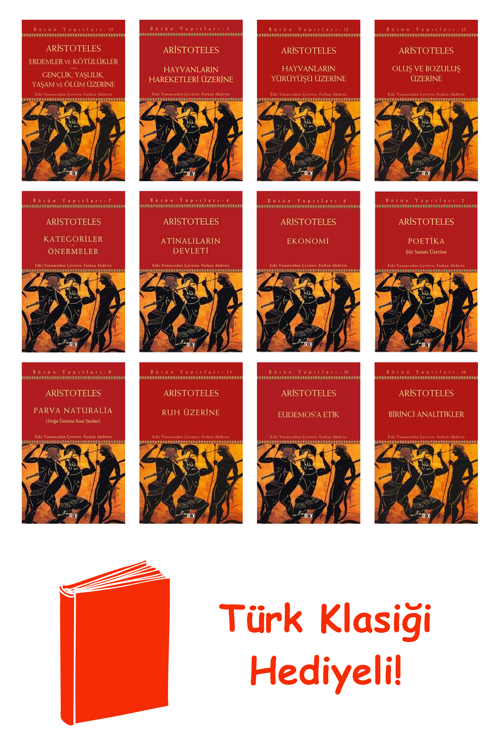Aristoteles 12 Kitap Seti + Türk Klasiği Hediye