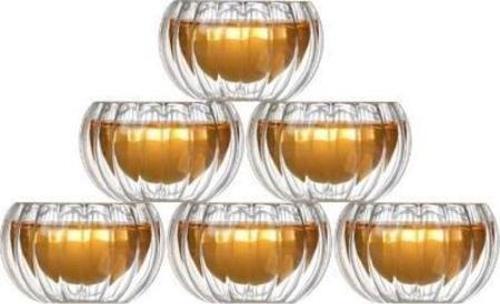 Perotti Double Wall 6'lı Cam Lokumluk Sosluk 12477