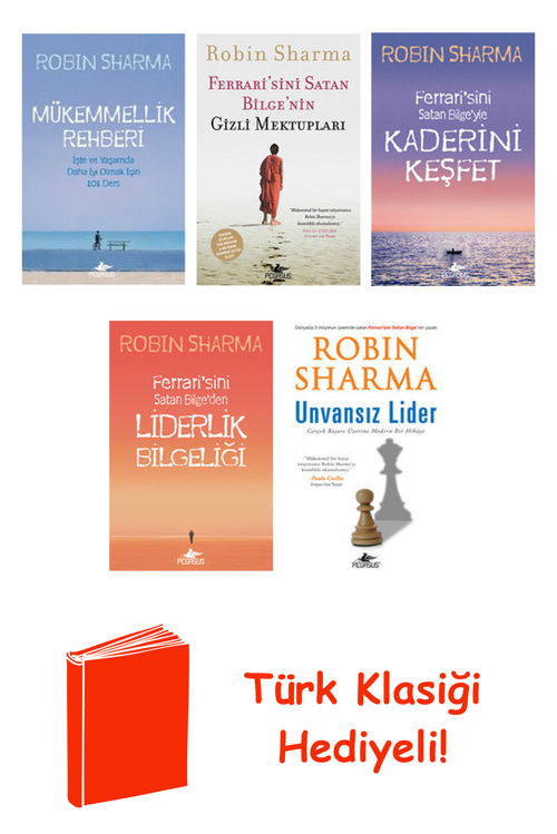 Robin Sharma 5 Kitap Seti + Türk Klasiği Hediye