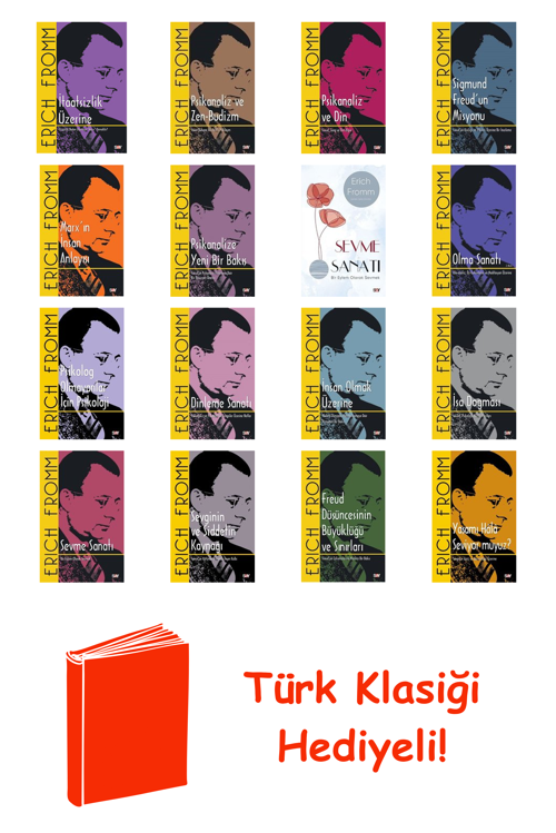 Erich Fromm 16 Kitap Seti + Türk Klasiği Hediye