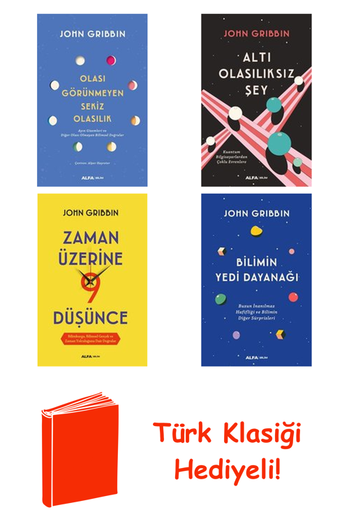 John Gribbin 4 Kitap Seti + Türk Klasiği Hediye