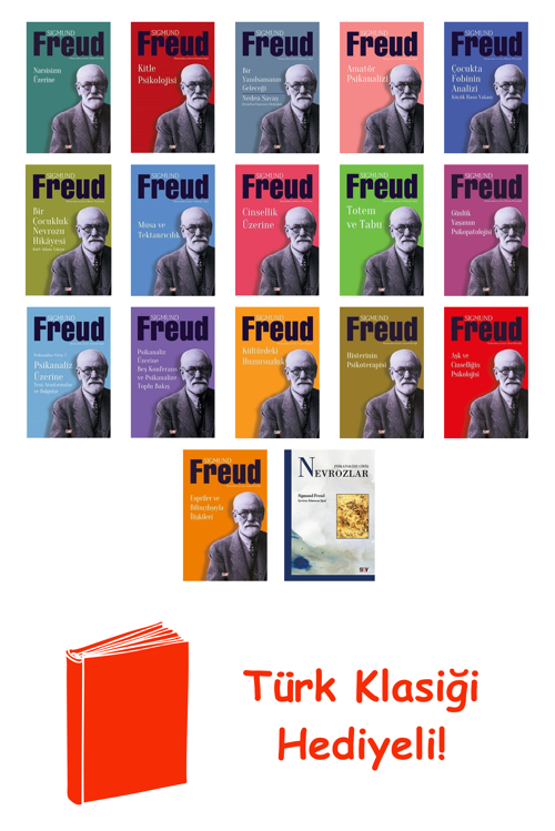 Sigmund Freud 17 Kitap Seti + Türk Klasiği Hediye