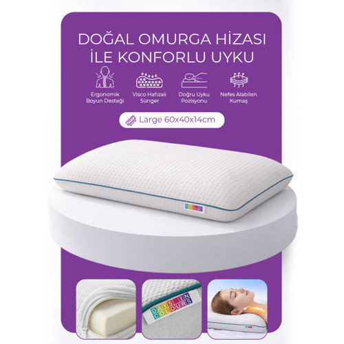 Ortopedik Tombul Visco Yastık - Vesta Serisi
