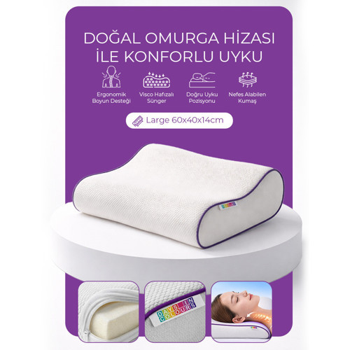 Boyun Destekli Visco Ortopedik Yastık - Kozmos Serisi