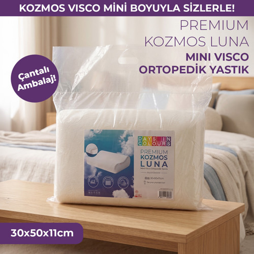 Boyun Destekli Mini Visco Yastık – Kozmos Luna Serisi