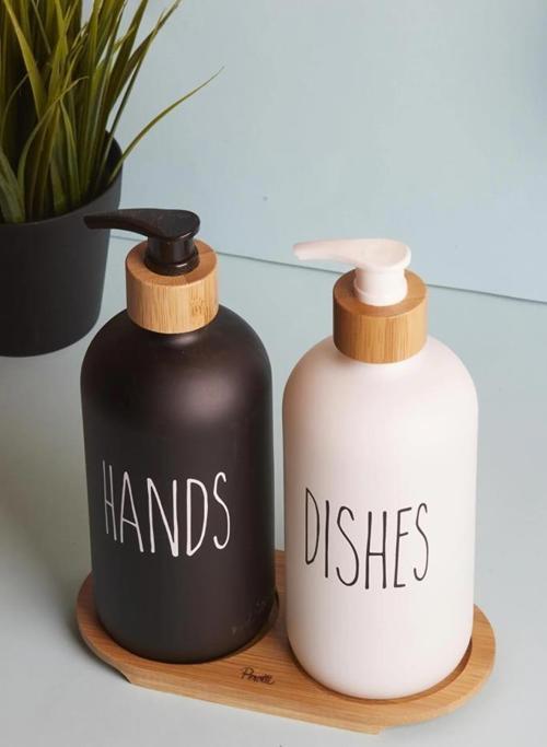 Lotion Black White 2 Li Sıvı Sabunluk 15708