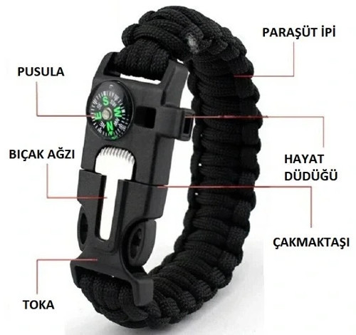 Çok Amaçlı Hayatta Kalma Bilekliği