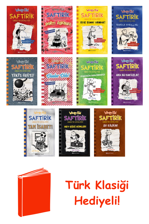 Jeff Kinney 11 Kitap Seti + Türk Klasiği Hediye