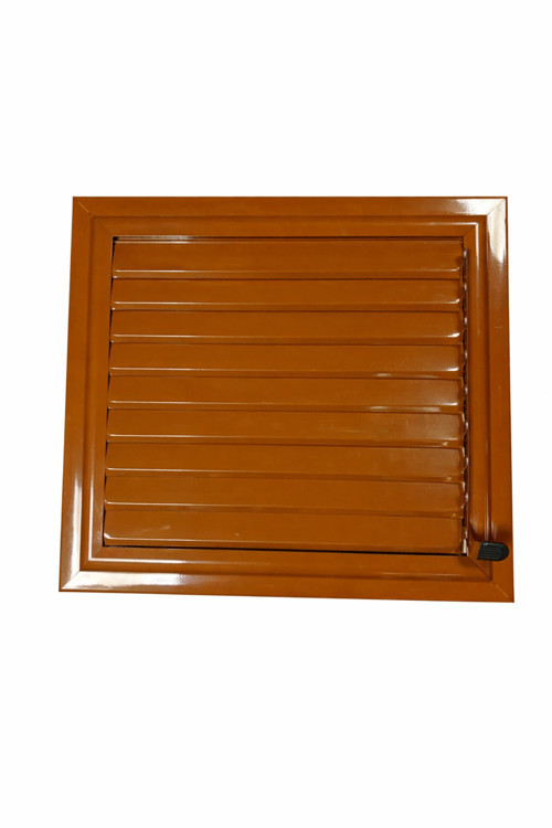 Kahverengi Alüminyum Yüzeysel Menfez Banyo Wc Panjur Havalandırma 50X50