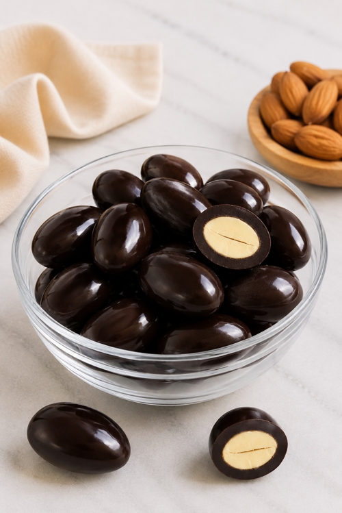 Bitter Çikolatalı Badem Draje 500 g