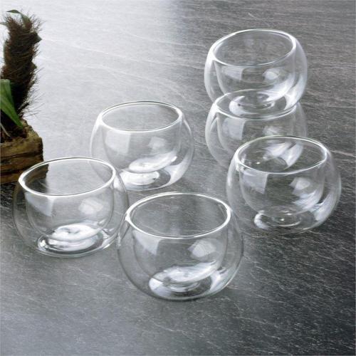 6 lı Çift Cidarlı Sosluk Çerezlik Takımı 100ml 75454