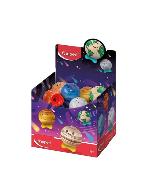 Kalemtıraş Gezegen Tek Delikli Display (24 Lü Paket) 051102