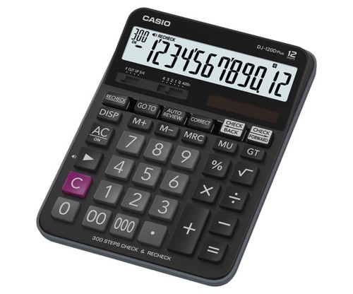 Dj-120D Plus Yüzde Yapabilen İşlem Kontrollü Hesap Makinesi