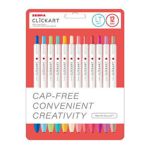 ClickArt Market Pen 0.6mm 12 Renk Tükenmez Kalem Seti