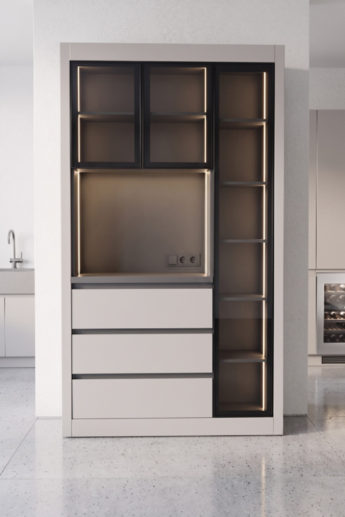 Nero Kahve Köşesi Multi 125cm Montaj Dahil