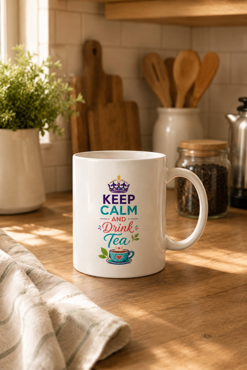 Keep Calm And Drink Tea, Doğum Günü, İşe Başlama Hediyesi, Arkadaşa Hediye