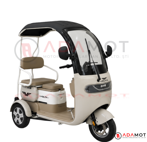 Vm2 Üç Tekerlekli Elektrikli Motosiklet 1000W 60V20AH Lfp Akü 42 Km Menzil 25 Km/h Elektrikli Üç Teker Motosiklet