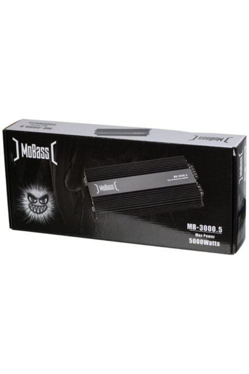 5 Kanal 130Wx4Ch 350W Rms Bass Kontrollü Oto Amfi Mb-3000.5 Mobas Mb 3000 Anfi Bztsnr