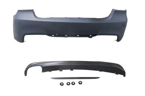 BMW 3 SERI- E90- 05/11; ARKA TAMPON ASTARLI (SENSÖR DELİKSİZ/KARLIKLI/TEK EGZOSLU/ÇEK.KAPAKLI)M-TECH