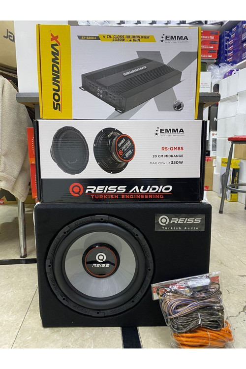 Paket Set 30Cm Bass 4000Wat Anfi 20Cm Midrange Kablo Seti