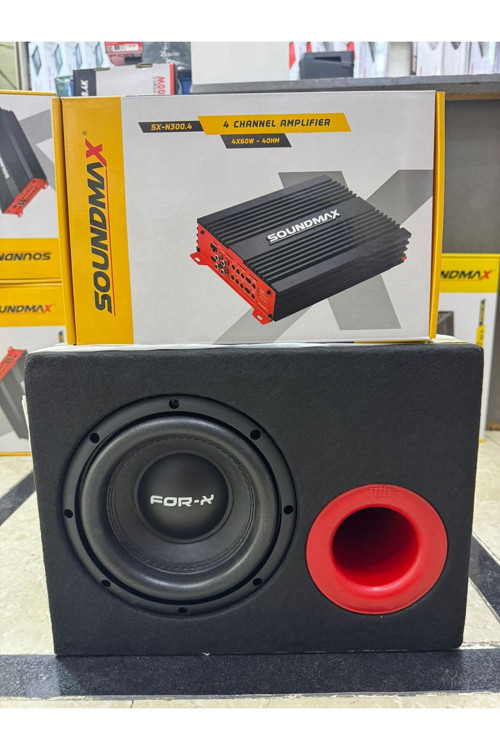 Xw-2020S4 Paket Set 20Cm Bass 600Wat 300Rms 3000W 4X60 Rms Anfi 4 Kanllı