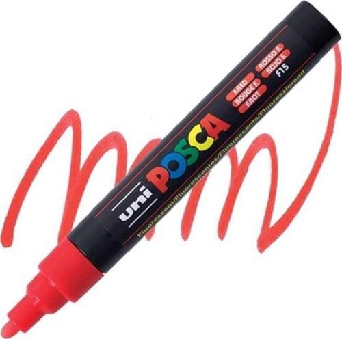 Posca PC-5M Boyama Markörü 1.8-2.5 mm FLORESAN KIRMIZI