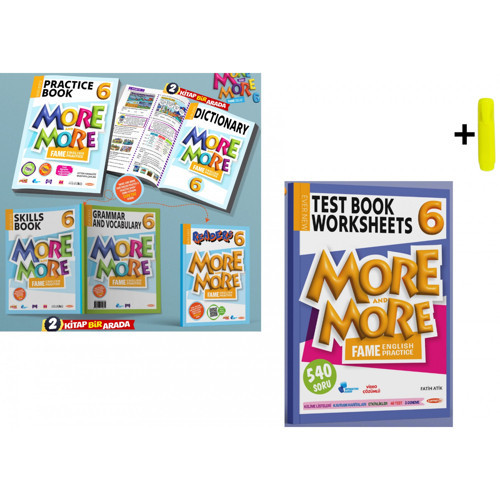 6 More&More Practice Book & Dictionary + Grammar And Vocabulary & Skills + Readers + Test Book (4'Lü