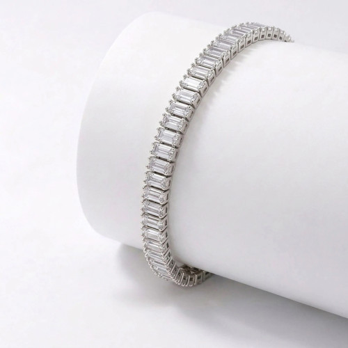 5mm Beyaz Zirkon Taşlı Ayarlanabilir Su Yolu Kadın Bileklik 3351KBV4D3