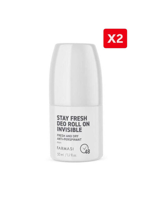 2'Li Invisible Anti-Perspirant Erkek Deo Roll On 50 Ml