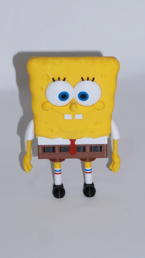 Süngerbob Figür 10 Cm - Dekoratif Biblo Ve 3D Maket Obje 3Cm
