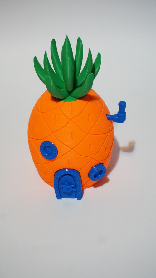 Süngerbob'Un Ananas Evi Kumbara - Dekoratif 3D Maket Hediyelik