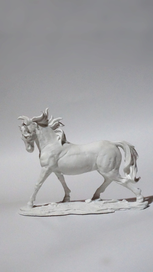 Koşan At Modeli - Dekoratif 3D Maket Hediyelik 15Cm