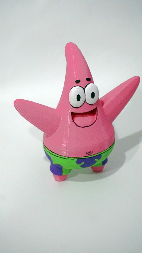 Patrick Star 15 Cm - Dekoratif Biblo Ve 3D Maket Obje 15Cm