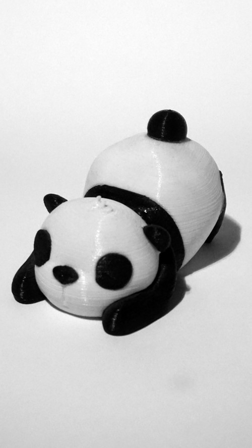 Uyuyan Panda - Dekoratif Biblo Ve 3D Maket Obje 7 Cm