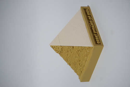 Giza Piramidi Dekoratif Öğretici Piramit Kesiti - Dekoratif Ve Kullanışlı 3D Maket 10 Cm