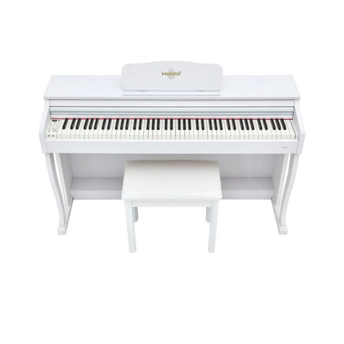MK-900 WH Dijital Konsol Piyano (Tuş Hassasiyetli, 88 Tuşlu, Kapaklı) - Kulaklık ve Tabure Hediyeli