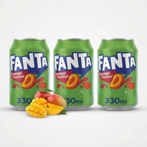 Mango Flavour Şeftali ve Mango Aromalı Gazlı İçecek 330 ml (3 ADET)