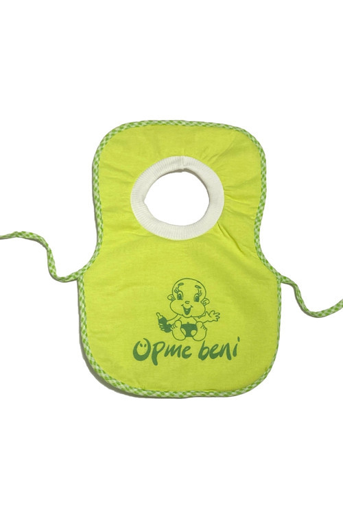 Öpme Beni Baskılı Bebek Mama Önlüğü