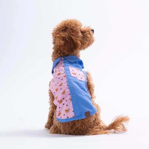 Cozie Bear Desenli Denim Gömlek