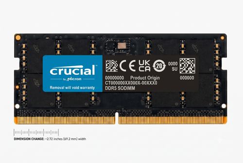 16GB 4800MHz DDR5 CRUSO4800/16 NOTEBOOK RAM