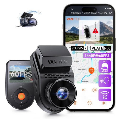Sonnet1 Pro QHD 60fps Wi-Fi 2 Kameralı Araç Kamerası