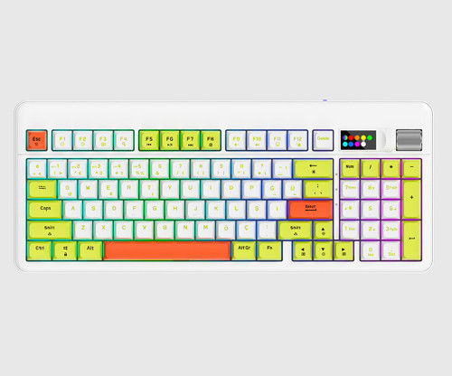 MK1120 Rgb 3n1(Wired + 2.4g + Bluetooth ) Mekanik Klavye