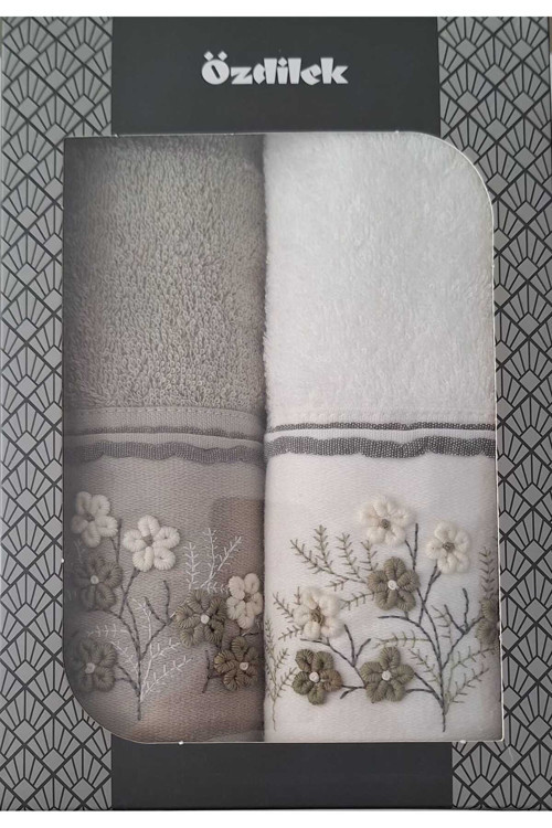 Ditsy Garden 2'li Havlu 50*90 Cm El-Yüz Havlusu Nak-2