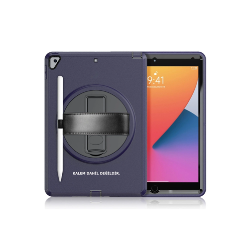 İpad 10.2 (7.Nesil) Hand Strap Kılıfı - Lacivert