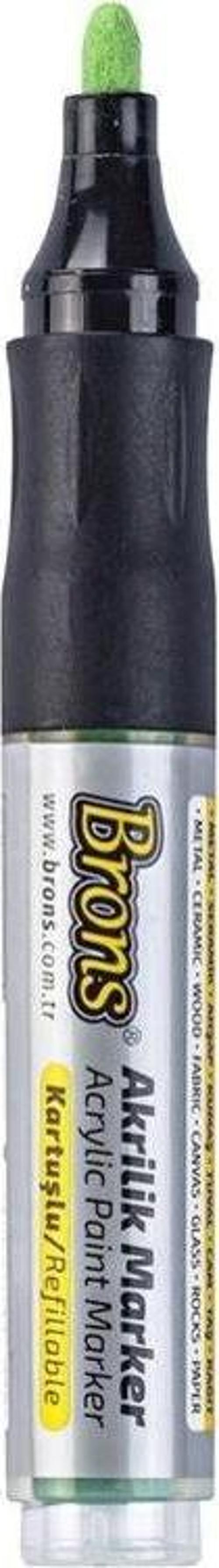 Akrilik Marker 4 mm Yuvarlak Uç Yeşil