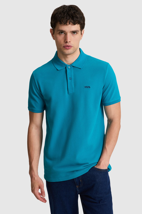 Erkek Petrol Regular Fit Polo Yaka Basic Tişört 50326963-VR102