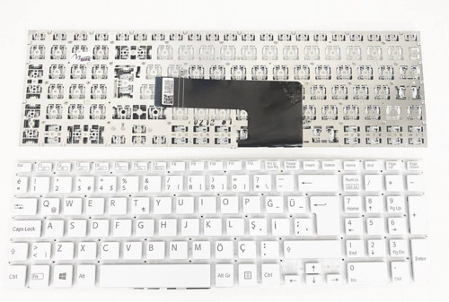 Sony Vaio SVF1521JST SVF1521K1E SVF1521K1R beyaz Renk Klavye Tuş Takımı